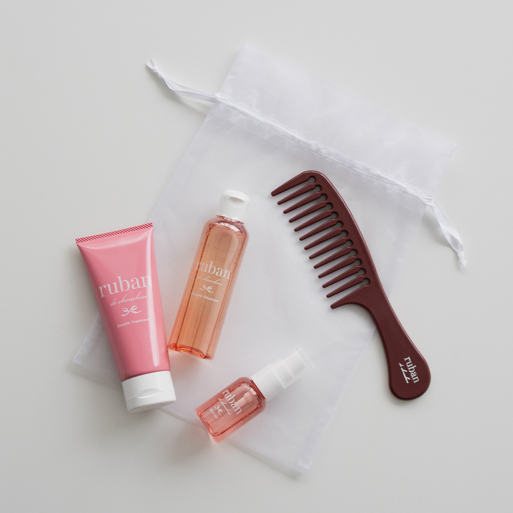 Aセット：スムースシャントリ・ヘアオイル・トリートメントコーム